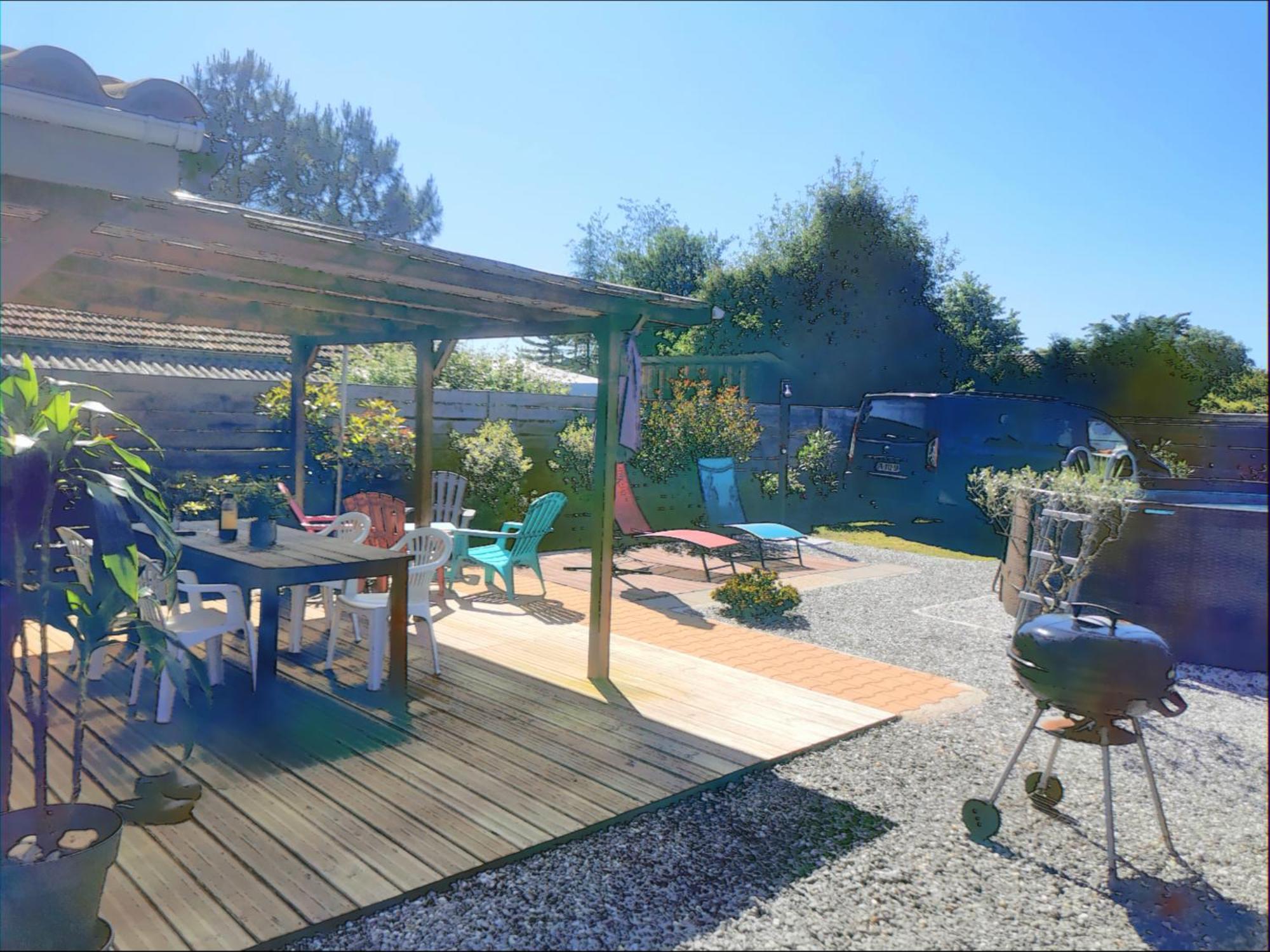 Maison Piscine Privee 4A5 Pers9 & 11 Kms Des Plages Oceanes Et Du Lac Linxe Extérieur photo